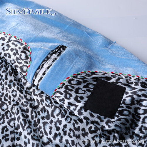 Tuxedo 1 Button Jacket Leopard Print Lining Blazers